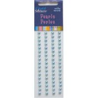 Mark Richards Self Adhesive Pearls- 5mm Baby Blue