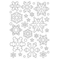 Woodware Chippies- Snowflakes