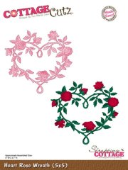 *SALE* CottageCutz Die - Heart Rose Wreath