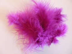 Fluffy Marabou Feathers - FUCHSIA  (12228-2807)