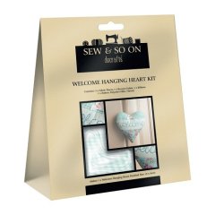 *SALE* Sew & So On Welcome Hanging Heart Kit Was £8.95 Now £4.99