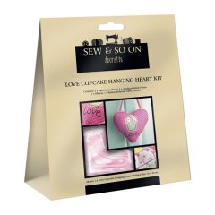 *SALE* Sew & So On Love Cupcake Hanging Heart Kit Was £8.95 Now £4.99