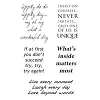 Woodware Clear Stamp Set - Essential Verses