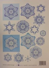 3D Decoupage -Jackie Hanshall Blue Snowflake