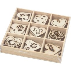 Wood Ornament Box - Love