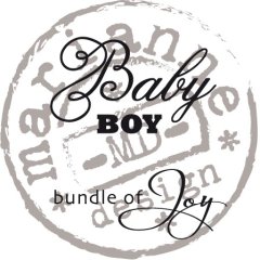 Marianne Design Clear Stamp - Baby Boy Bundle of Joy