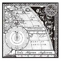 Woodware Clear Magic Stamp - Map and Compass