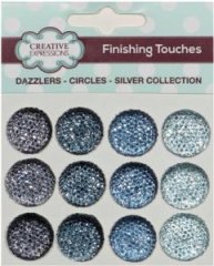 Creative Expressions Silver Mixed Dazzlers 18mm (12PK)