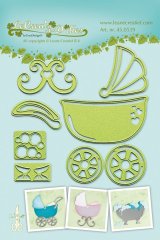 Leabilities Cutting and Embossing Die -Pram ,Cradle and Bath