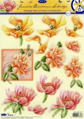Studio Light 3D Decoupage sheet - Floral
