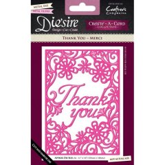 *SALE* Crafter's Companion - Die'sire Create-a-card Die - Thank You  Was £15.30  Now £7.99