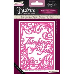 *SALE* Crafter's Companion - Die'sire Create-a-card Die - Thinking of You  Was £15.30  Now £7.99