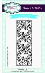 *SALE* Creative Expressions- John Lockwood - Cling Stamp to die for - Ivy Trellis Striplet Was £5.99  Now £2.99