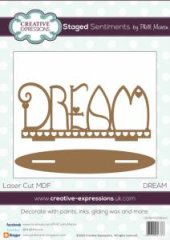 *SALE* Creative Expressions MDF Staged Sentiment - Dream  Was £9.99 Now £6.99