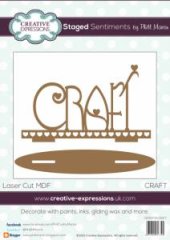 *SALE* Creative Expressions MDF Staged Sentiment- Craft  Was £9.99 Now £6.99