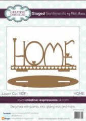 *SALE* Creative Expressions MDF Staged Sentiment- Home  Was £9.99 Now £6.99