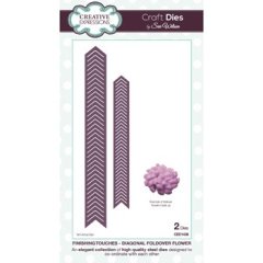 Sue Wilson Die - Finishing Touches Collection - Diagonal Foldover Flowers