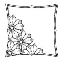 *SALE* Creative Expressions Cling Stamp -Regal Blossom Inner Frame Was £4.99 Now £2.49