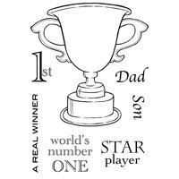 Woodware Clear Magic Stamp - The Winning Cup