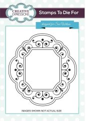 *SALE* Creative Expressions Cling Stamp to Die for - Hamilton Frame