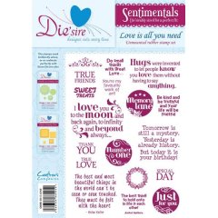 *SALE* Crafter's Companion Die'sire Sentimental Stamp Set - Love is all you need