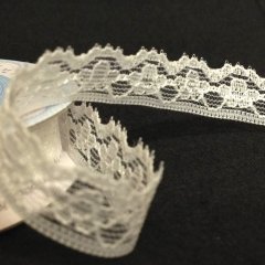 Lace Ribbon 12mm - Victoria White