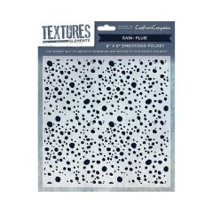 Crafter's Companion Textures Elements 8" x 8" Embossing Folder - Rain