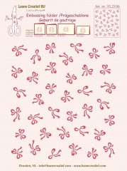Leane Creatief Embossing Folder - Background Bows