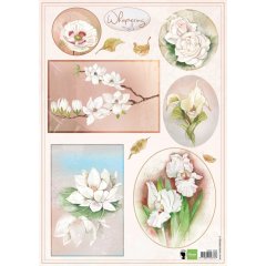 Marianne Design Decoupage - Whispering - White Flowers