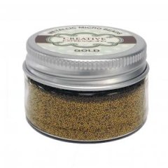 Creative Expressions Metallic Micro Beads Gold - 50g