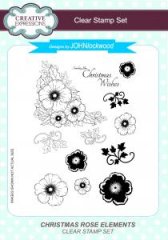 Creative Expressions - John Lockwood Stamp Set - Christmas Rose Elements