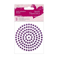 Papermania Adhesive Stones - 5mm Purple
