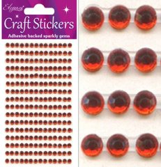 Eleganza Craft Gems - 4mm Red