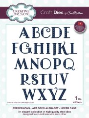 Sue Wilson Die - Expressions Collection - Art Deco Alphabet Upper Case