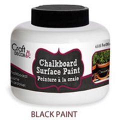 Woodware 200ml Black Chalkboard Surface Paint