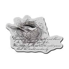 *SALE* Stampendous Cling Stamp- Swirly Bird Nest   Was £6.75  Now £3.99
