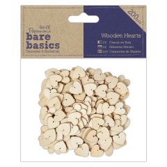 Bare Basics - Wooden Hearts (200 pcs)