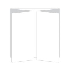 Crafters Companion Die'sire Fancy Fold Card Blanks- Gatefold White