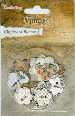 Crafts Too Vintage Selection - Chipboard Buttons