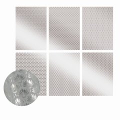 Ultimate Crafts A4 Foiled Vellum - The Ritz Collection- Silver (12 sheets)