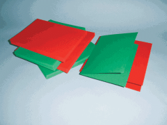 Craft UK 6" x 6" 225gsm Cards and Envelopes - Red and Green (50pk)