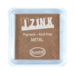 Izink Pigment Ink Pad - 5cm x 5cm Metal Copper