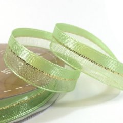 Duo Shimmer Organza Ribbon 10mm- Pastel Green