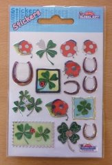 Global Gifts Stickers - Ladybirds and Shamrocks
