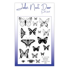 John Next Door Clear Stamp - Butterflies