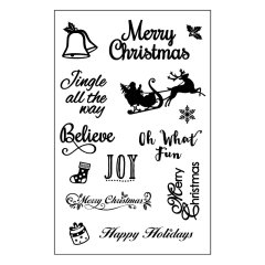 Crafts Too Clear Stamp set- Christmas Sleigh