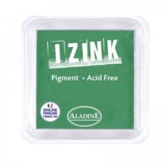 Izink Pigment Ink Pad - 5cm x 5cm Light Green