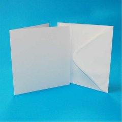 Craft UK  6" x 6" Cards and Envelopes - White (50 pk)