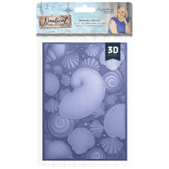 Crafter's Companion Sara Signature Collection - Nautical 3D Embossing Folder Seashell Medley