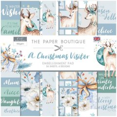 The Paper Boutique 8" x 8" Embellishment Pad - A Christmas Visitor